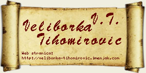 Veliborka Tihomirović vizit kartica